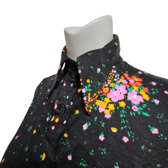 70s Lady Manhattan pointy collar long sleeve shirt . size 9 - 10 - Picture 6 of 10